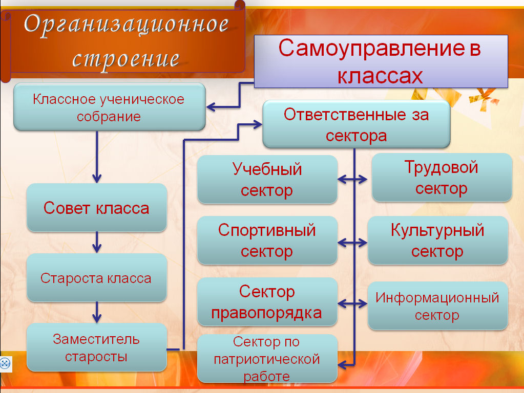 Схема ученического самоуправления